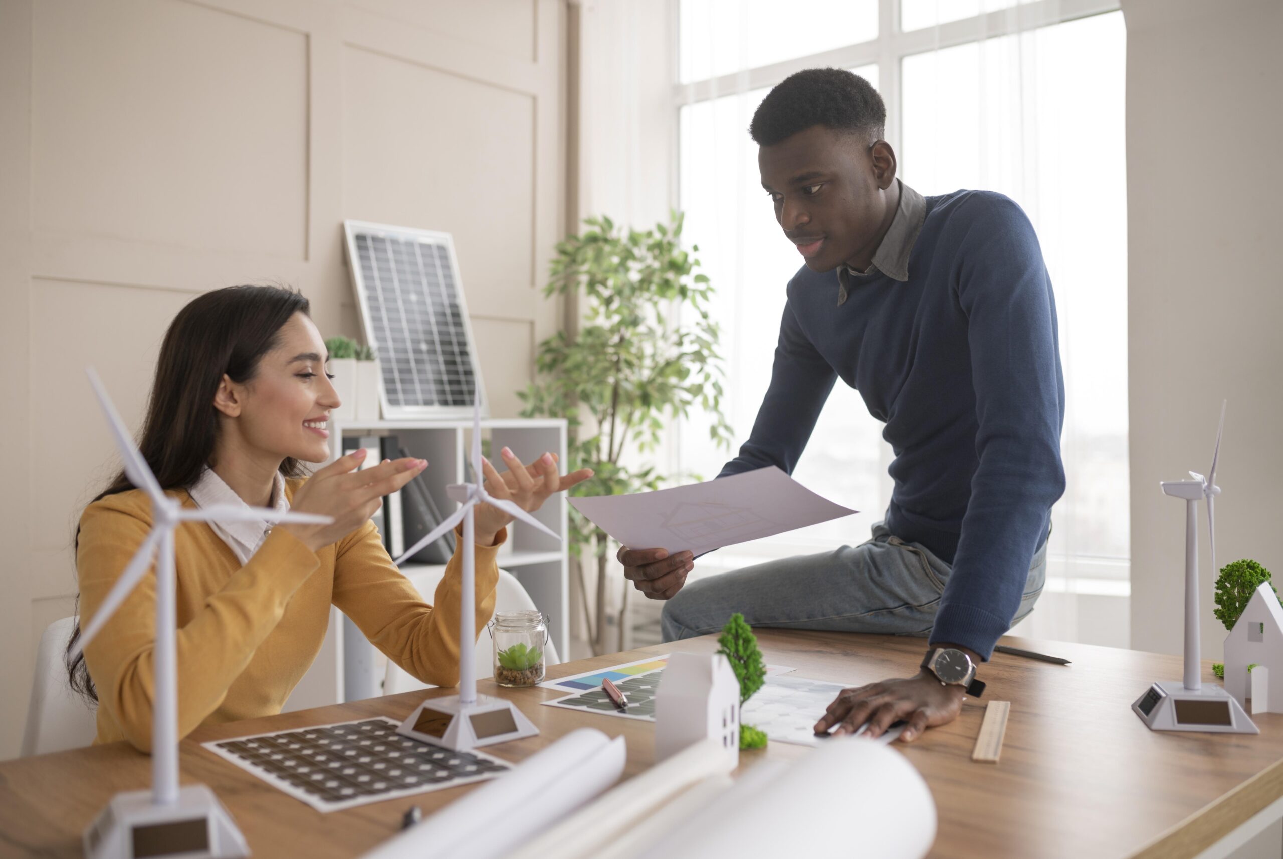 Solar panels on African school